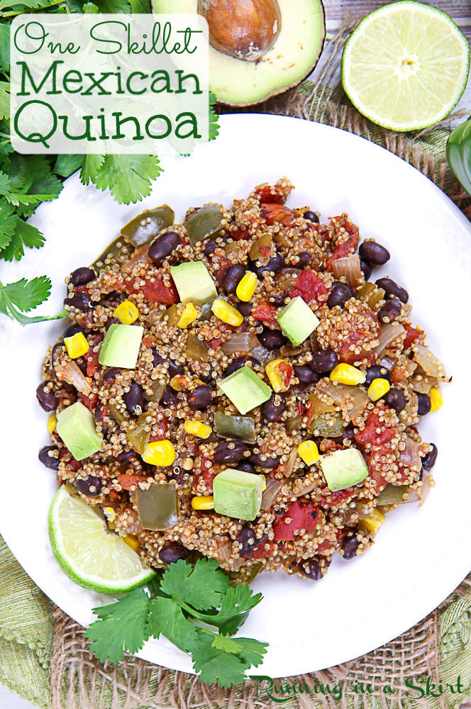 One Skillet Mexican Quinoa- Vegetarian & Vegan « Running in a Skirt