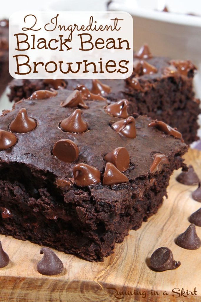 Black Bean Brownies with mix 2 Ingredients Pinterest Pin