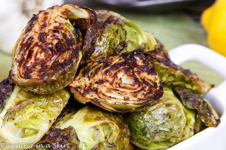 Roasted Brussels Sprouts with Garlic Recipe « Running in a Skirt