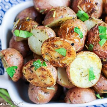 Oven Roasted Baby Red Potatoes W Garlic