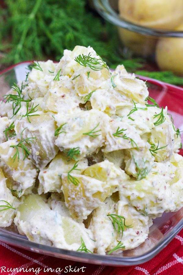 Healthy Potato Salad with Greek Yogurt Recipe « Running in a Skirt