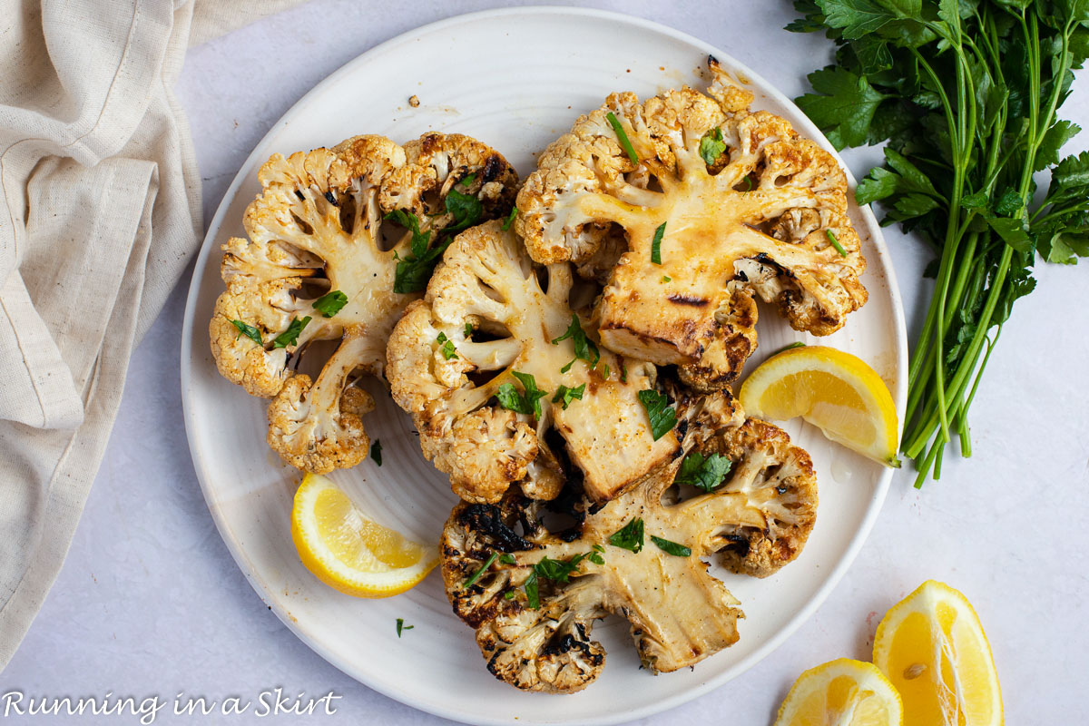 Grilled Cauliflower Steak Recipe « Running in a Skirt