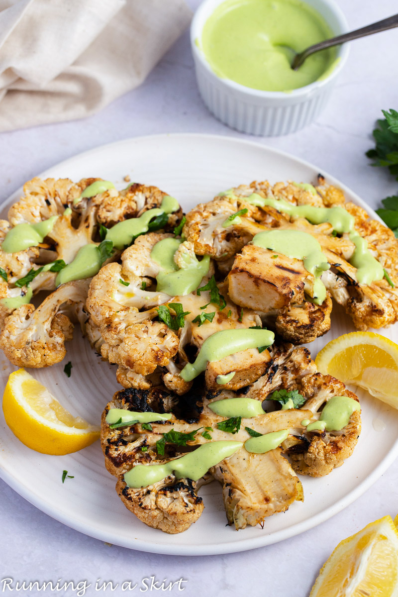 Grilled Cauliflower Steak Recipe « Running in a Skirt