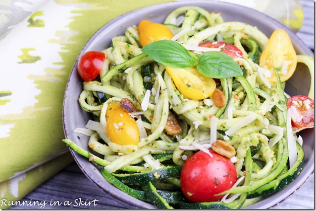 Pistachio Pesto Zoodles « Running in a Skirt