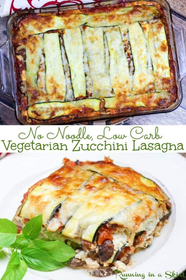 No Noodle Vegetarian Zucchini Lasagna Recipe « Running in a Skirt
