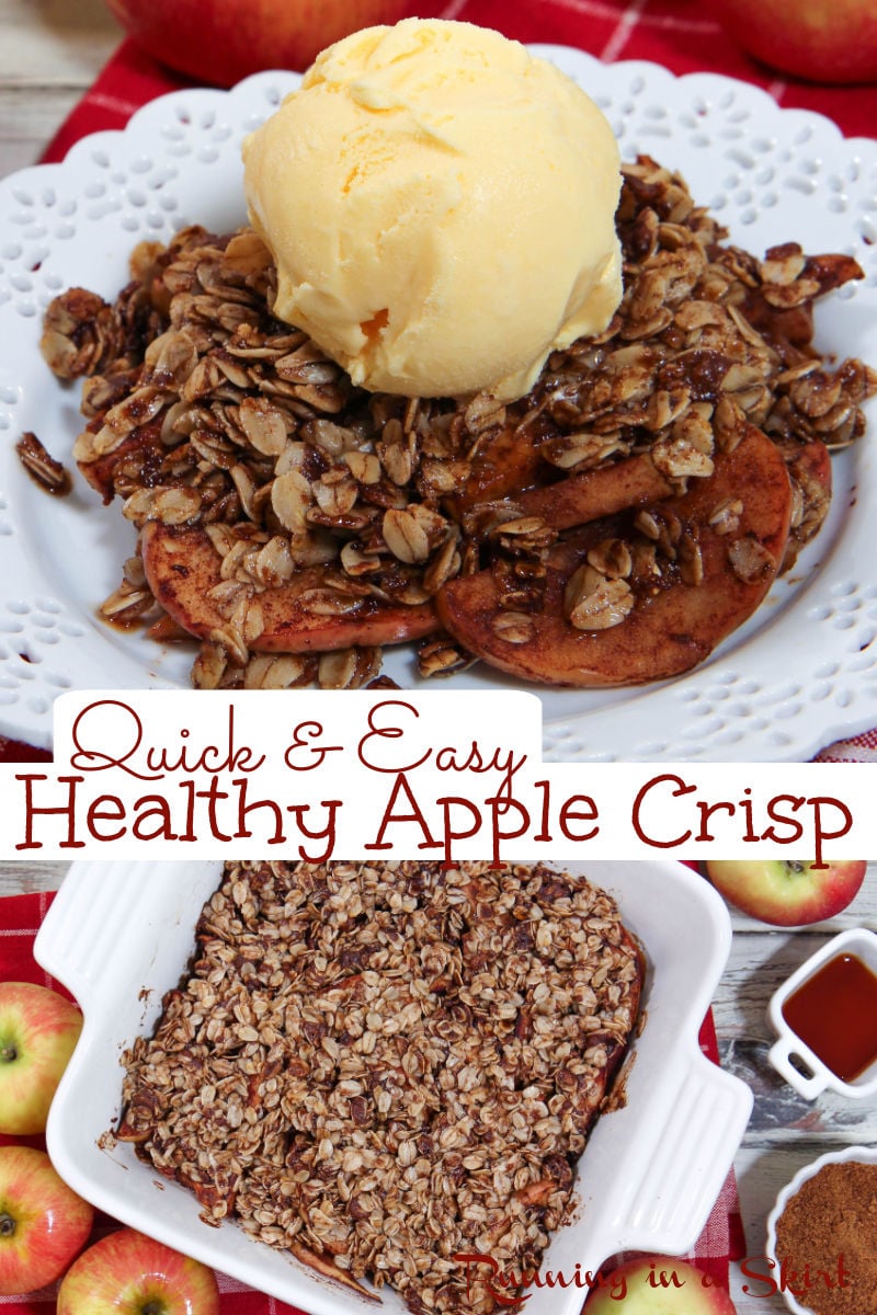 Healthy Apple Crisp via @juliewunder