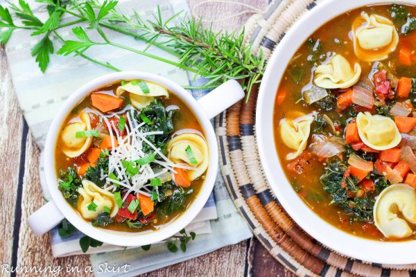 Kale Tortellini Soup recipe - Healthy 30 Minute Meal