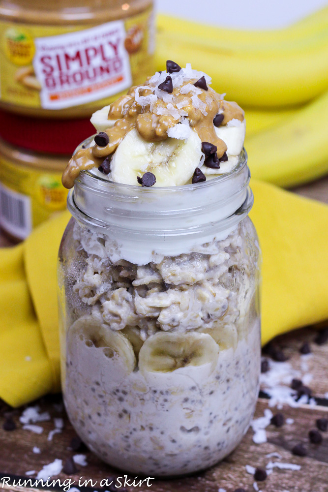 Peanut Butter Chunky Monkey Overnight Oats