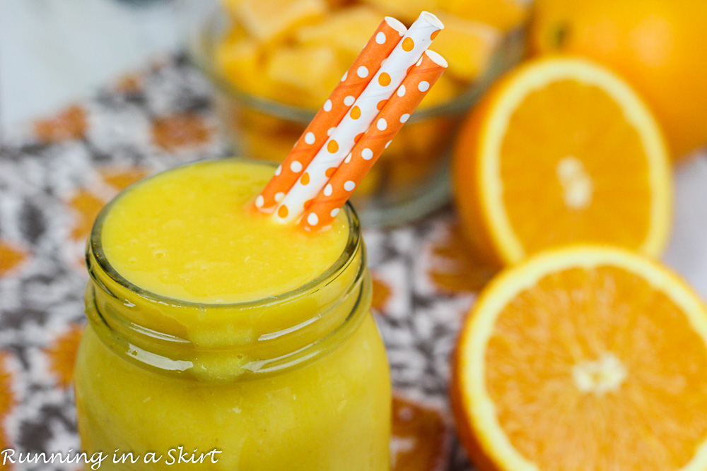 Make a Peppermint Stick Straw (and Sip Fresh Orange Juice