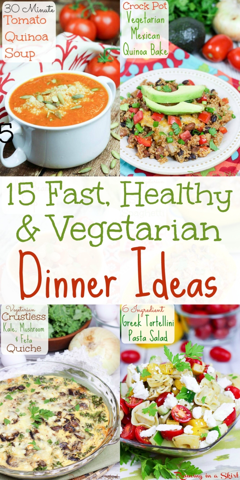15 Easy and Quick Vegetarian Meals