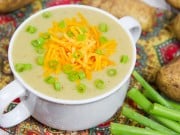 Crock Pot Vegetarian Potato Soup recipe / Running in a Skirt