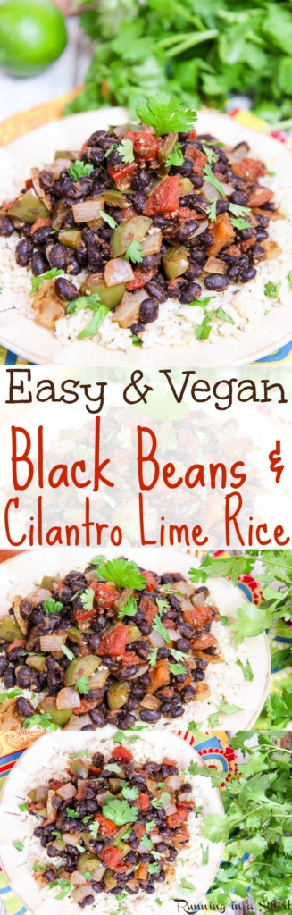 15 Minute Easy Black Beans and Rice