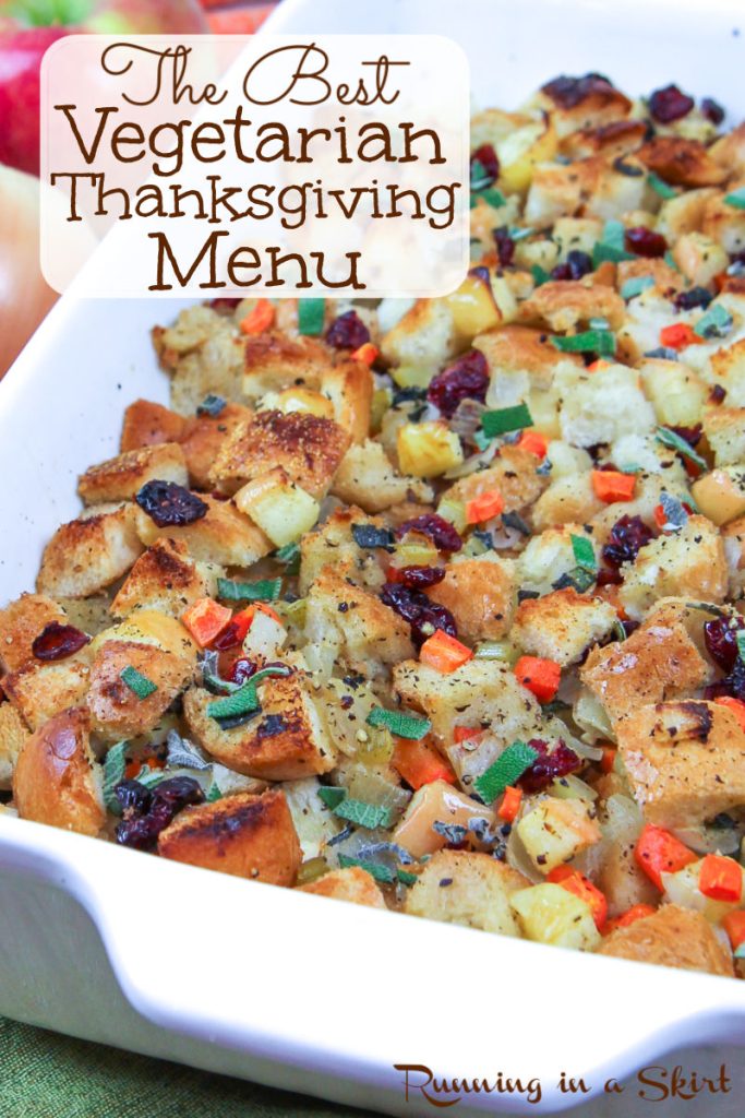 Vegetarian Thanksgiving Menu Pinterest Pin