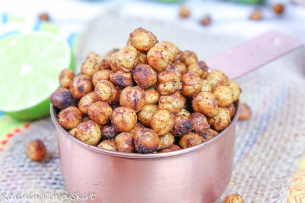 Crispy Chili Lime Chickpeas recipe « Running in a Skirt