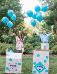 The Cutest Gender Reveal Party for Twins « Running in a Skirt