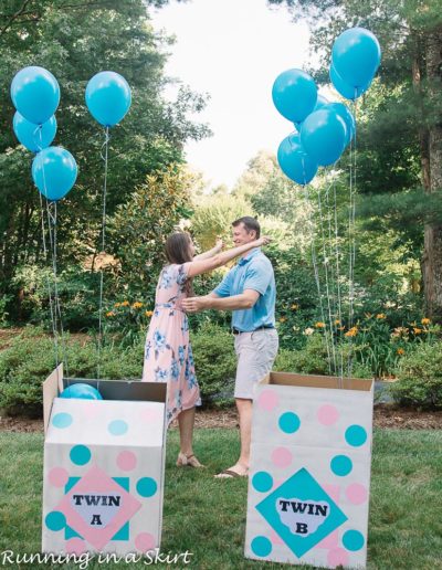 The Cutest Gender Reveal Party for Twins « Running in a Skirt