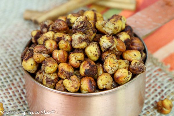 Crispy Pumpkin Spice Chickpeas recipe « Running in a Skirt