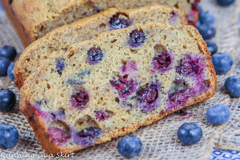 Healthy Blueberry Banana Bread « Running in a Skirt