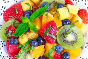 Honey Lime Rainbow Fruit Salad Recipe « Running In A Skirt