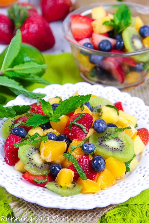 Honey Lime Rainbow Fruit Salad Recipe « Running In A Skirt