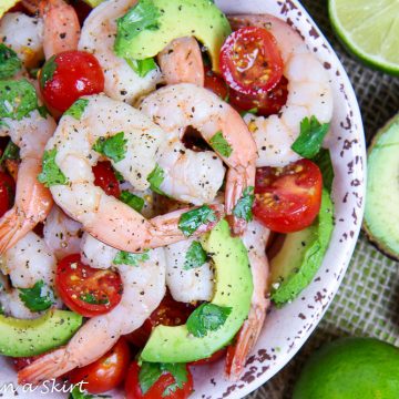 Shrimp Avocado Lime Salad recipe « Running in a Skirt