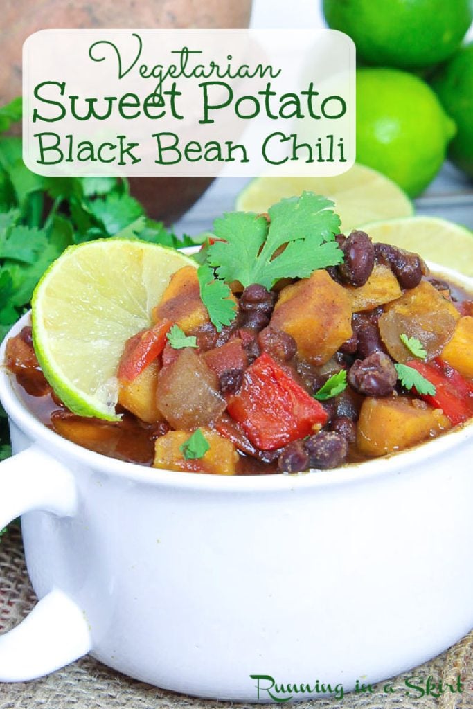 Sweet Potato Black Bean Chili Crock Pot Recipe Pinterest Pin