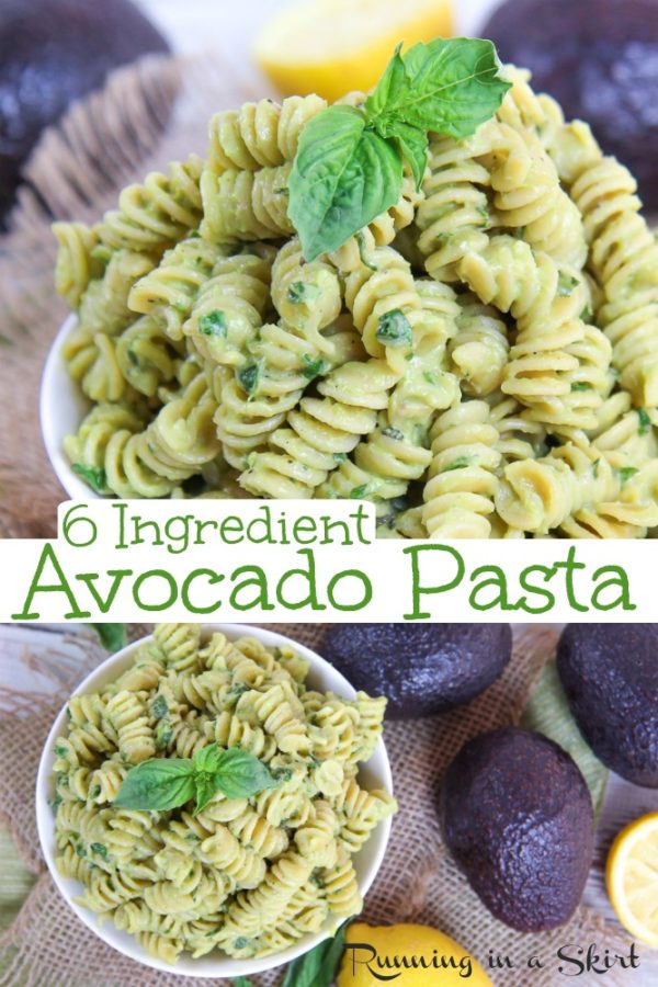 The Best Creamy Avocado Pasta recipe - only 6 Ingredients!