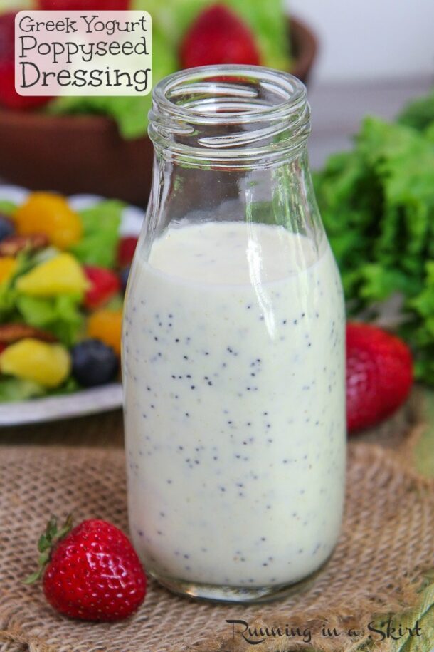 Greek Yogurt Poppyseed Dressing recipe Healthy & 5 Ingredients