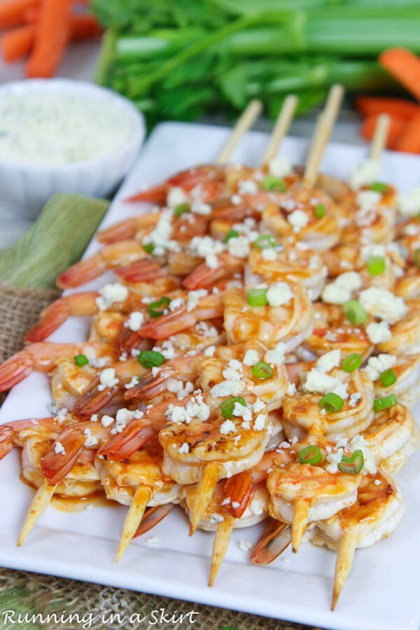 Buffalo Shrimp Skewers & Grilled Buffalo Shrimp « Running in a Skirt