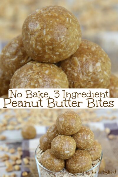 3 Ingredient Peanut Butter Oatmeal Balls « Running in a Skirt