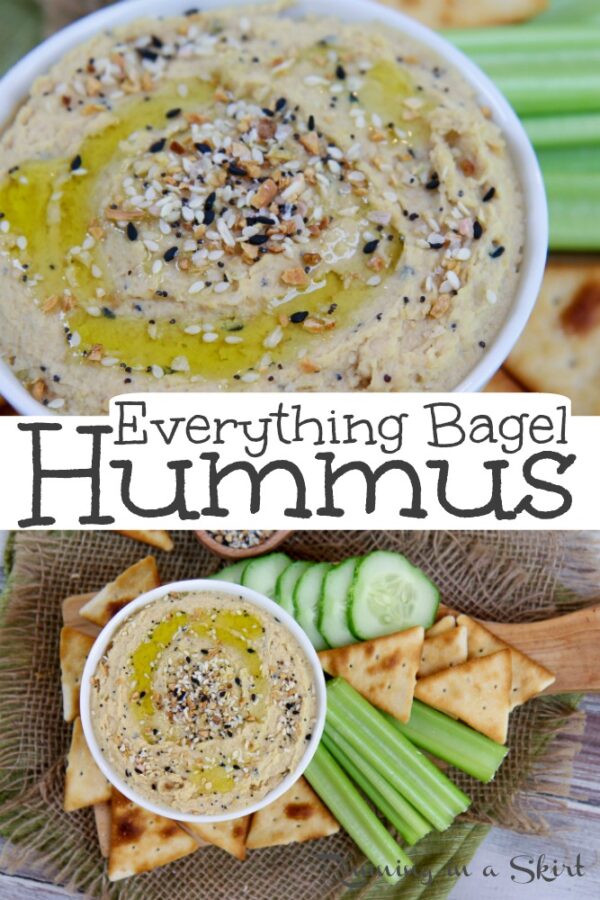 Everything Bagel Hummus Recipe « Running in a Skirt