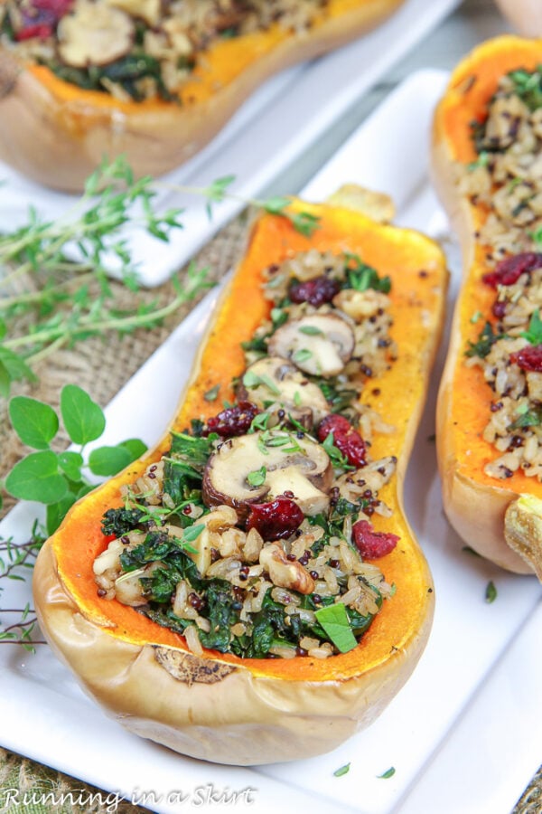 Vegan Stuffed Butternut Squash « Running in a Skirt