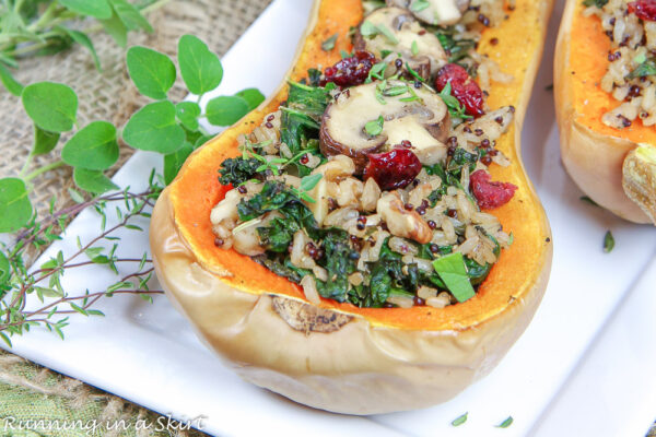 Vegan Stuffed Butternut Squash « Running in a Skirt