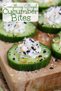 Everything Bagel Cucumber Bites « Running in a Skirt