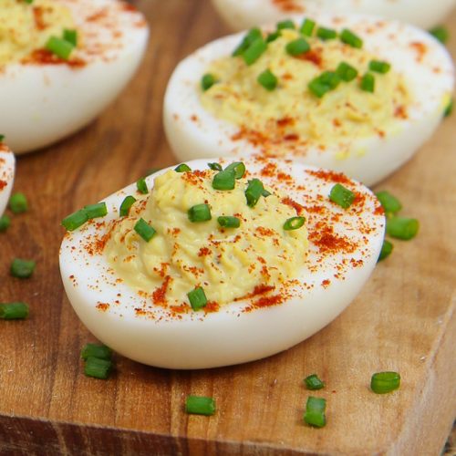 Greek Yogurt Deviled Eggs No Mayo « Running in a Skirt