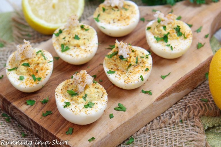 Crab Deviled Eggs « Running In A Skirt