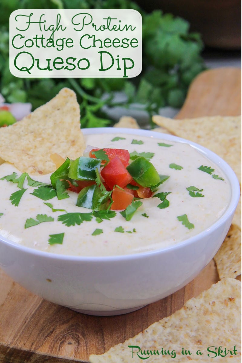 Cottage Cheese Queso Dip - High Protein & Low Calorie! « Running in a Skirt