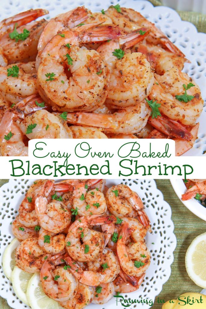 Blackened Shrimp recipe Pinterest Collage