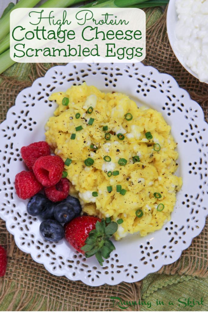 Cottage Cheese Eggs Scrambled Pinterest Pin
