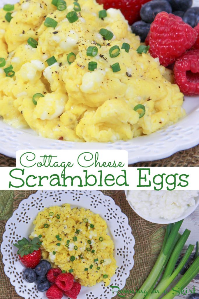 Cottage Cheese Eggs Scrambled Pinterest Collage