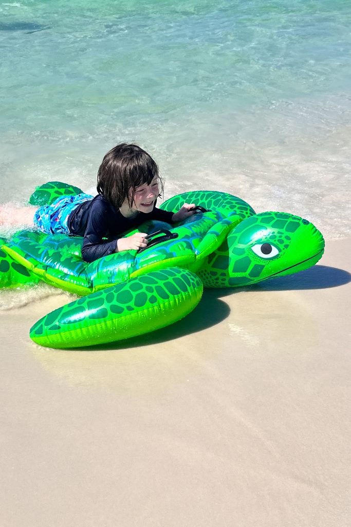 Boy on the beach.