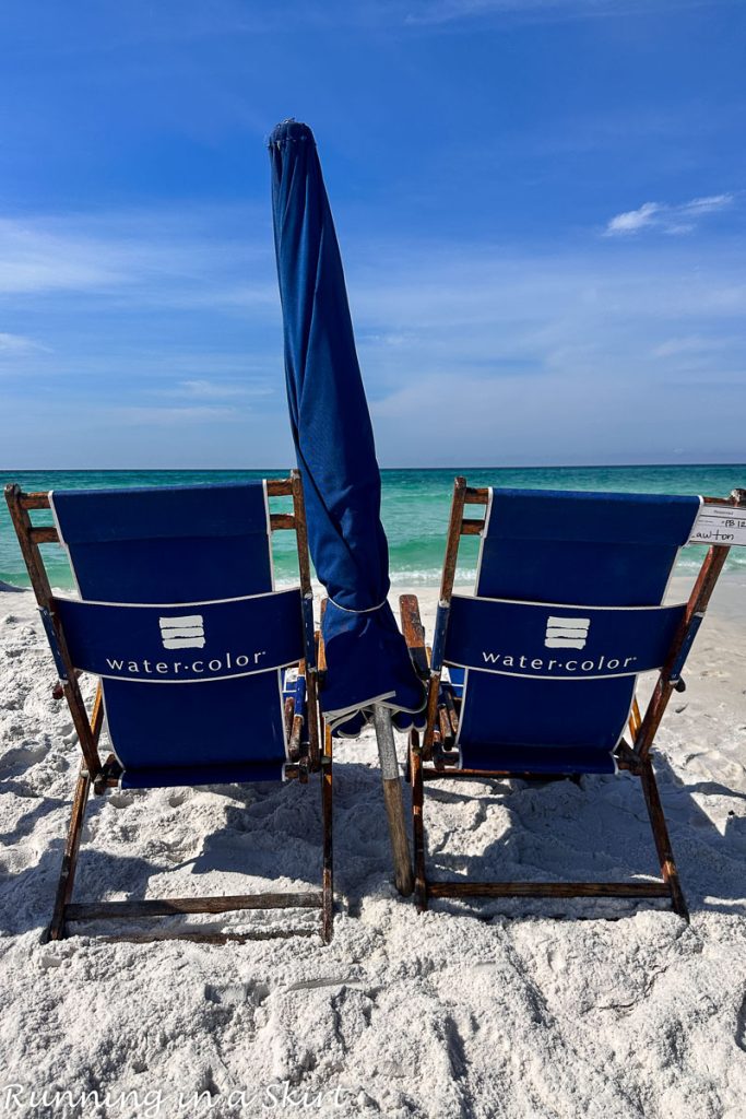 Watercolor Florida Things to Do Beach Chairs