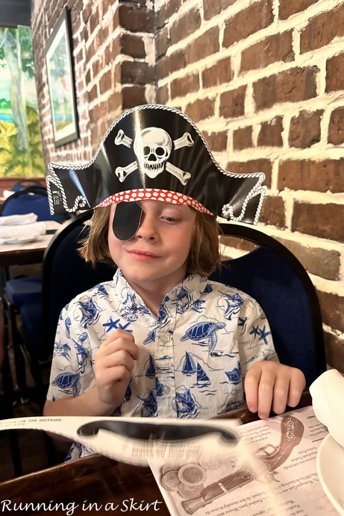 Boy at Pirate's House in Savannah GA