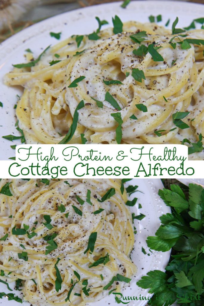 Cottage Cheese Alfredo Sauce Pinterest Collage