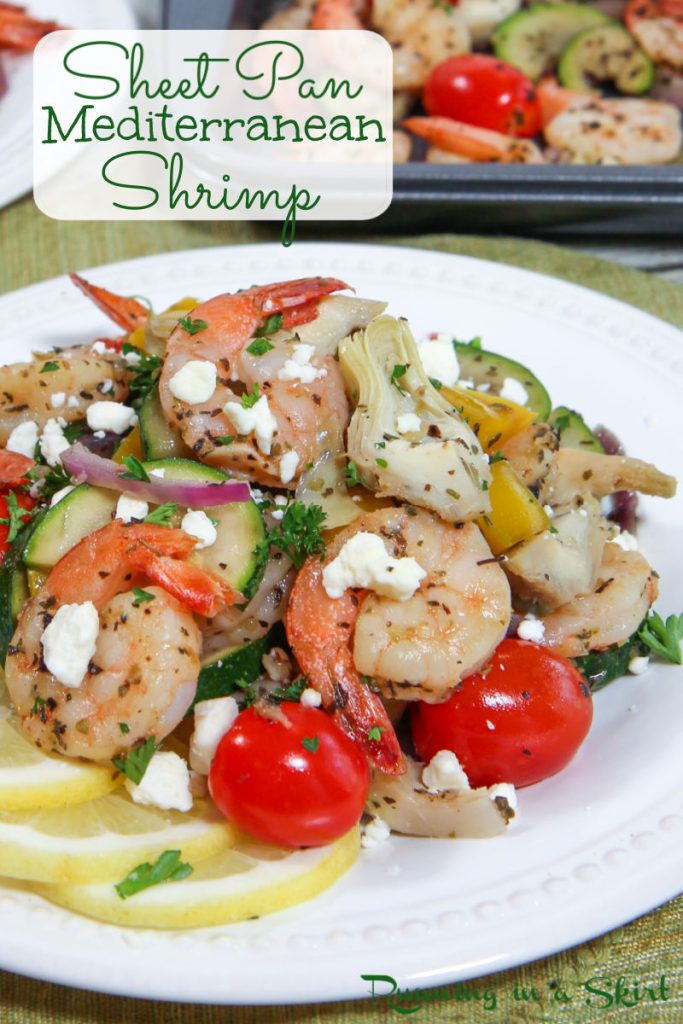 Mediterranean Shrimp sheet pan meal Pinterest Pin