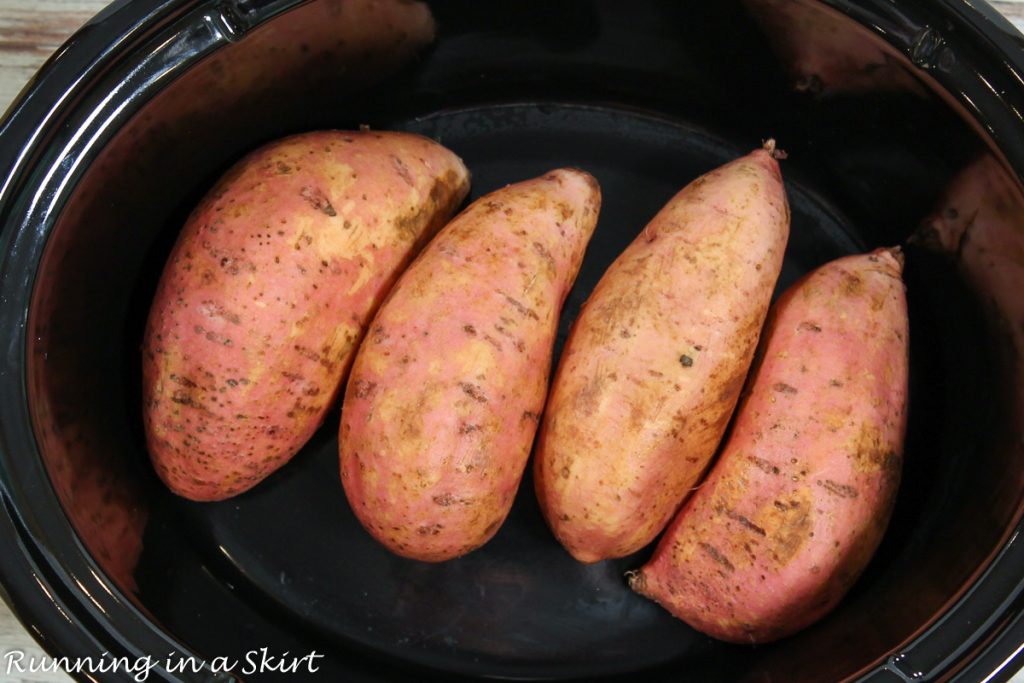 Crock Pot Sweet Potatoes in a slow cooker.