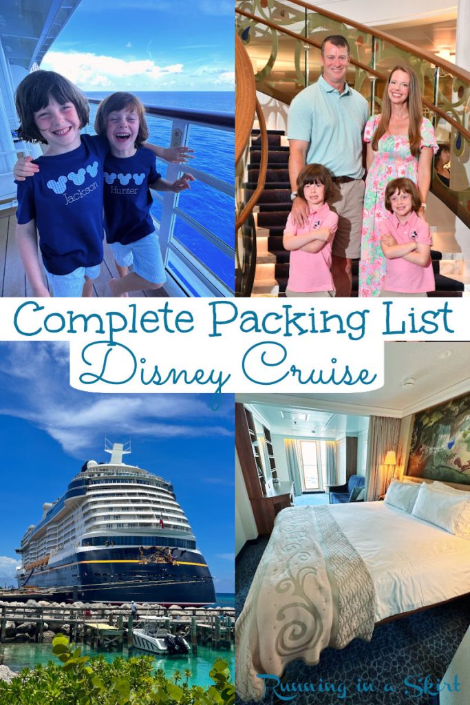 Disney Cruise Packing List Pinterest Pin