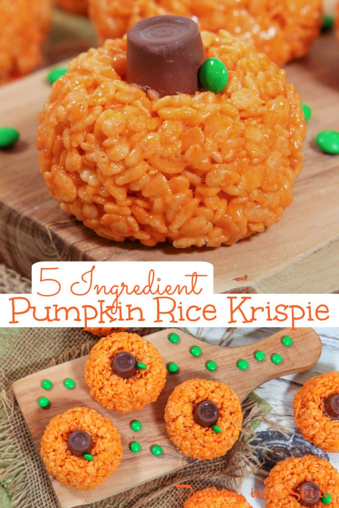 Pumpkin Rice Krispie Treat Pinterest Collage