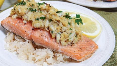 Crab Stuffed Salmon