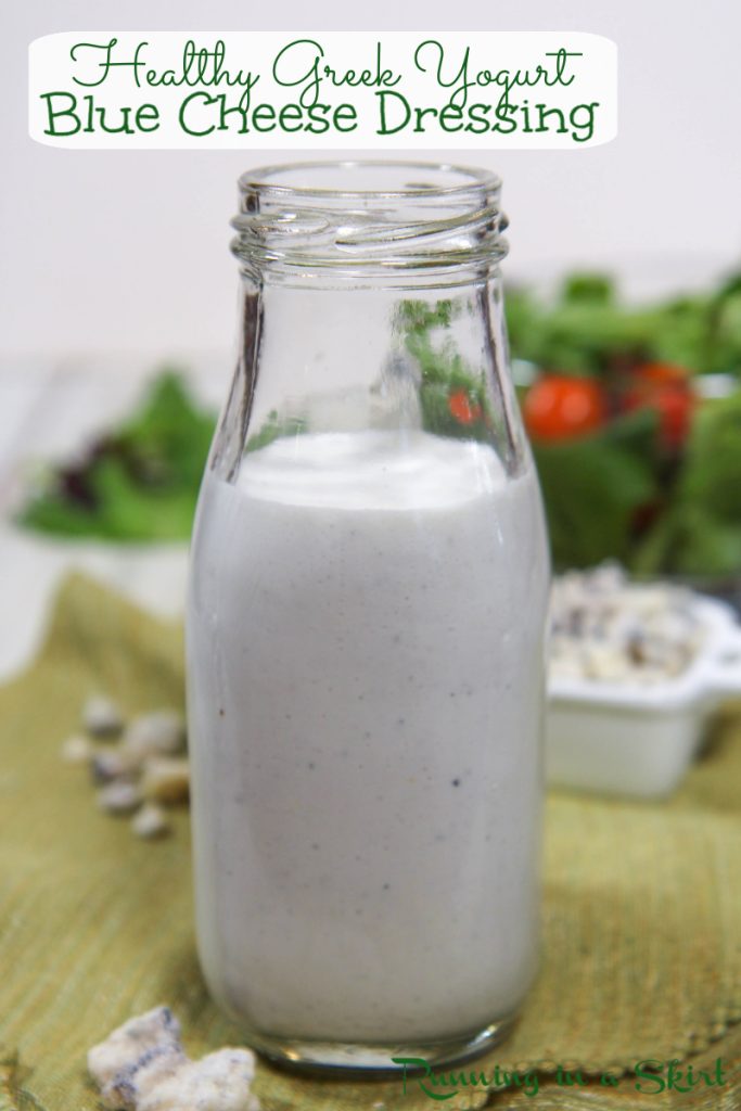 Healthy Blue Cheese Dressing recipe Pinterest Pin